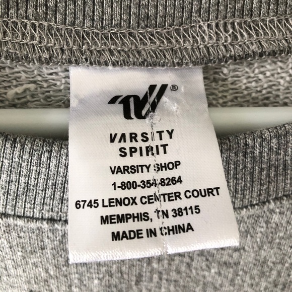 NCA Grey Glitter Cheerleading Logo Sweatshirt MD - Picture 4 of 6